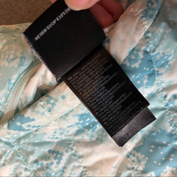 THE NORTH FACE GIRLS FROZEN REVERSIBLE MOSSBUD SWIRL JACKET XL (18) - Picture 8 of 12